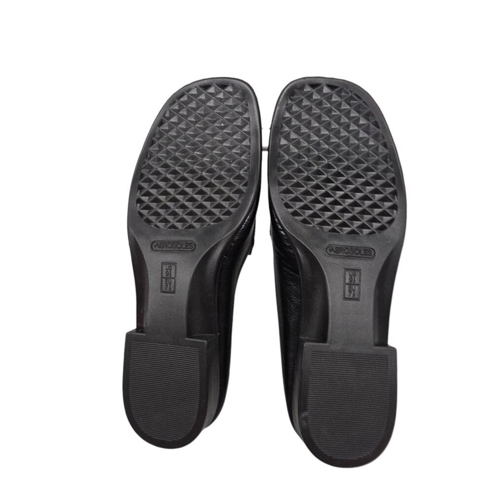 Aerosoles Duble Down Women's Mules Black slip on Patent Size 9.5M - Picture 2 of 14